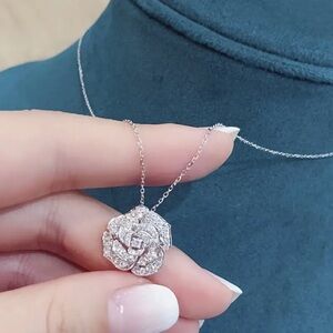 Crystal Gardenia Necklace